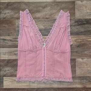 Buckle Gimmicks Ruffled Corset top size M